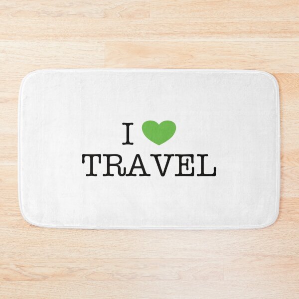 Item preview, I love travel (green) designed and sold by TransportFans.