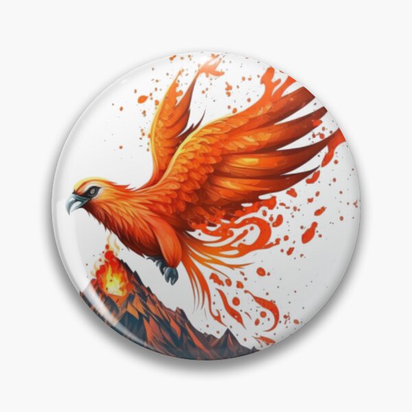 Item preview, Fiery Red Fire Magical Bird  designed and sold by Art Genix.
