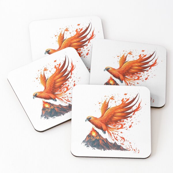 Item preview, Fiery Red Fire Magical Bird  designed and sold by Art Genix.