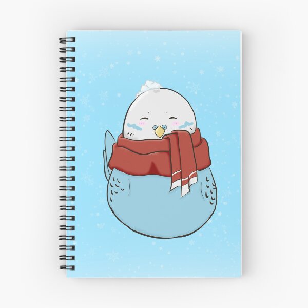 Aperçu de l'œuvre Little Blue Snow Budgie - Arrière-plan créée et vendue par OhnoAngel.