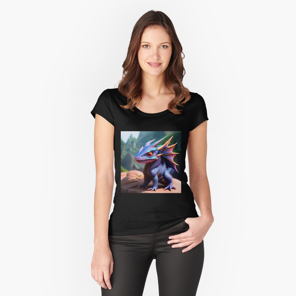 Item preview, Fitted Scoop T-Shirt designed and sold by dragynrain.
