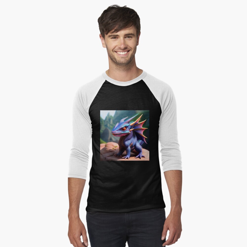 Item preview, Baseball ¾ Sleeve T-Shirt designed and sold by dragynrain.