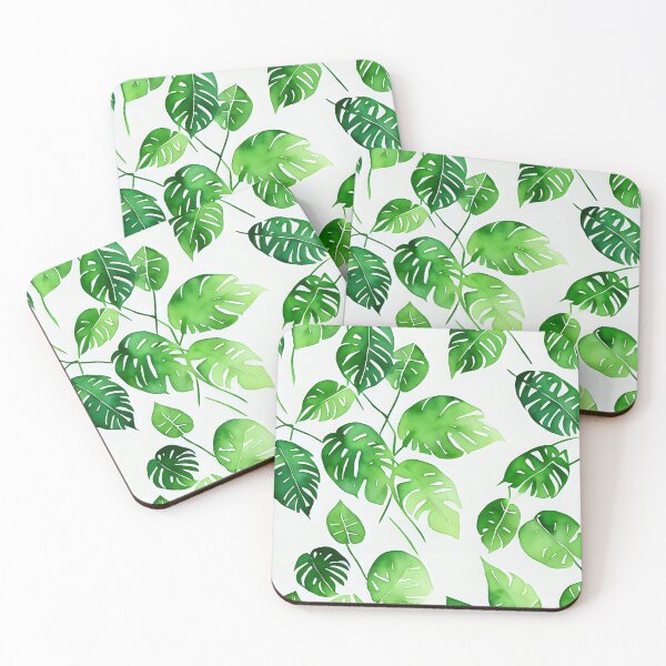 Item preview, Leaf pattern Monstera deliciosa, Swiss cheese plant, Adam's rib, split-leaf philodendron designed and sold by PhimaDesing.