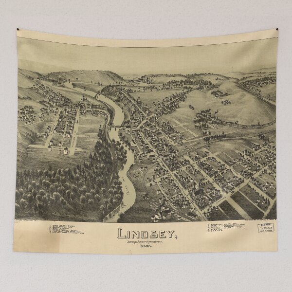 Item preview, Lindsey, Pennsylvania (1895) designed and sold by allhistory.