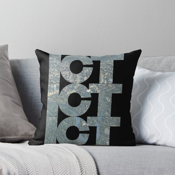 Item preview, Wichita, Kansas ICT Cityscape Repeating Pattern designed and sold by CrabbyLobster.