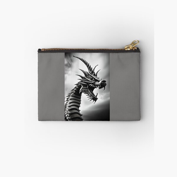 Item preview, Angry Spiked Head Grayscale Dragon designed and sold by PrairieRidgeDesigns.