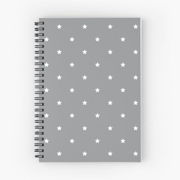 Item preview, White star print on gray designed and sold by LittleBettyMakes.