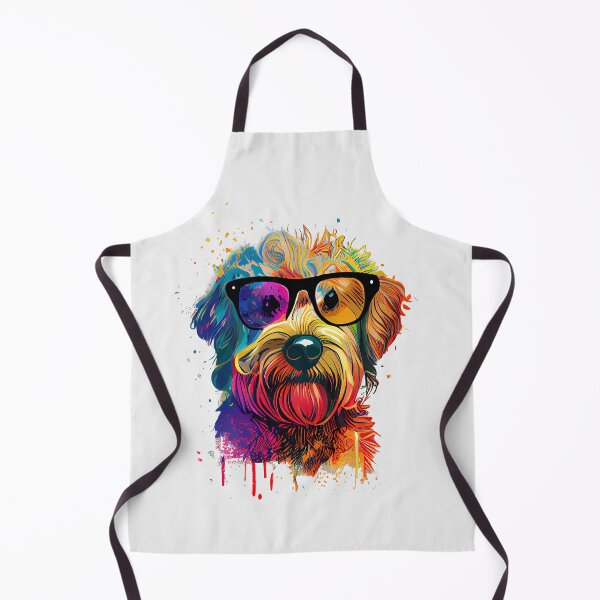 Item preview, Colorful cool Golden Doodle dog with sunglasses designed and sold by MLArtifex.