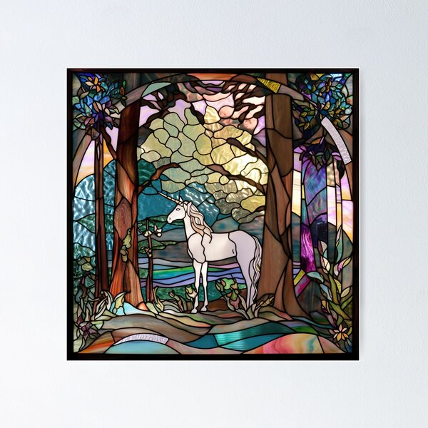 Stained Glass Unicorn