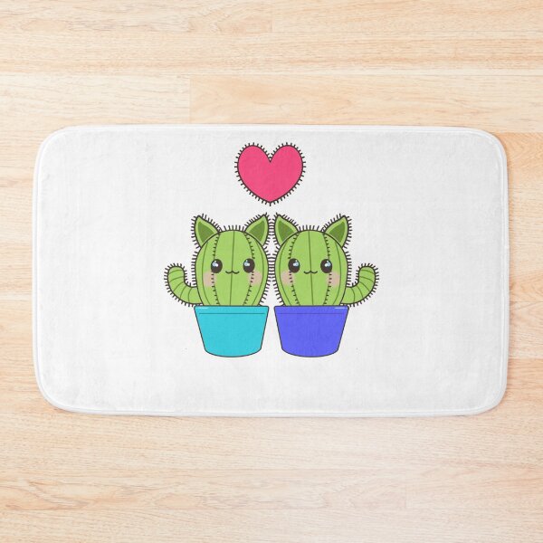 Item preview, Catci in love in turquoise and indigo pots designed and sold by QuirkyCatz.