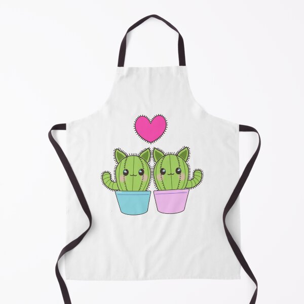 Item preview, Catci in love in pink and blue pots designed and sold by QuirkyCatz.