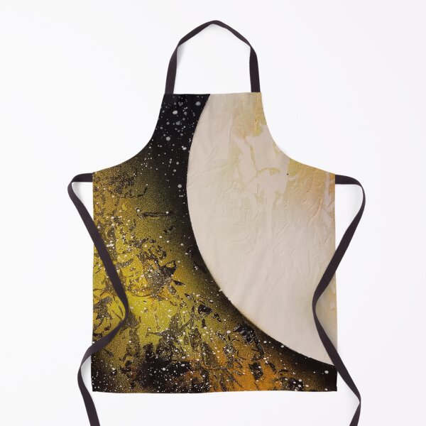 Item preview, Spray paint art yellow planets designed and sold by WoodRocksArt.