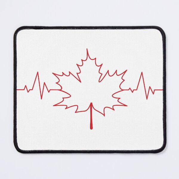 Item preview, I Love Canada Maple Leaf Heart Beats Design the Canadian Flag Icon - Red designed and sold by Hurriyyatee.