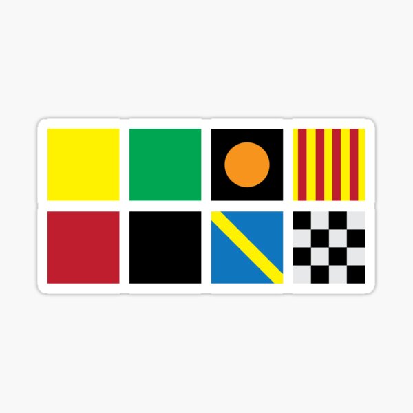 Item preview, Minimalist Racing Flags designed and sold by FlakFerret Graphics and Custom wear.