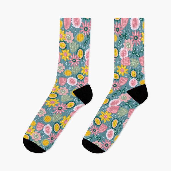 Item preview, Abstract colorful summer flowers in pastel colors designed and sold by Ninaeva.