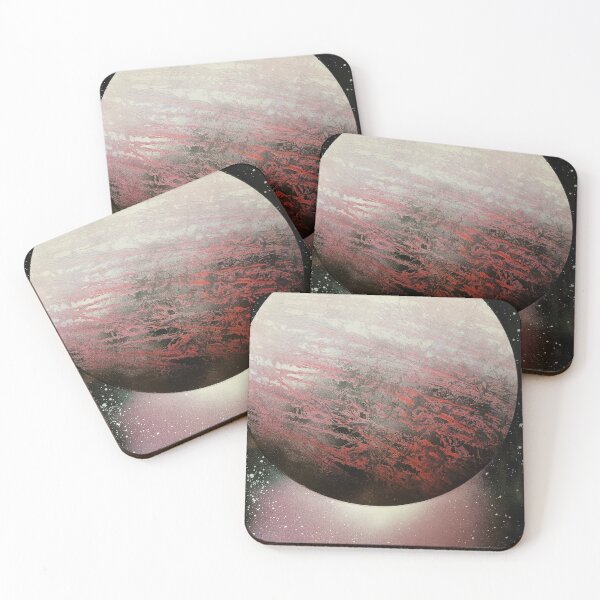 Item preview, Spray paint art red planet designed and sold by WoodRocksArt.