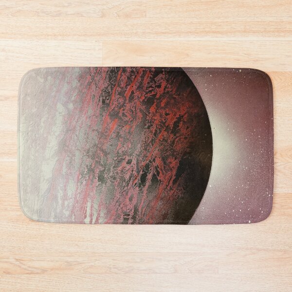 Item preview, Spray paint art red planet designed and sold by WoodRocksArt.