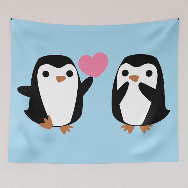 Item preview, Penguins in Love designed and sold by Lyddie Doodles.