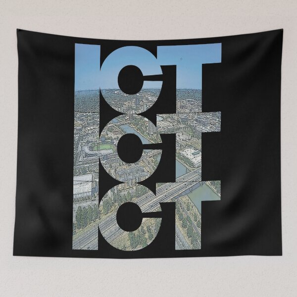 Item preview, Wichita, Kansas ICT Morning Cityscape Repeating Pattern designed and sold by CrabbyLobster.