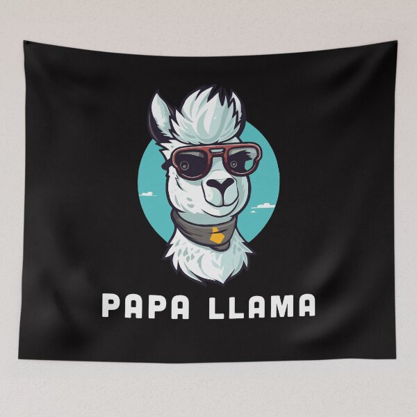 Item preview, Papa Llama Alpaca designed and sold by Rustic Valley Studio.