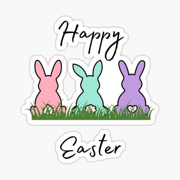 Item preview, Happy Easter Bunnies designed and sold by FamnCreative.