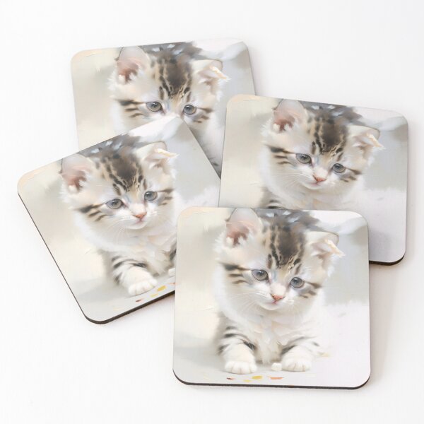 Item preview, Feline Dreamer: A imaginative kitty oil painting designed and sold by KH-GardenEden.