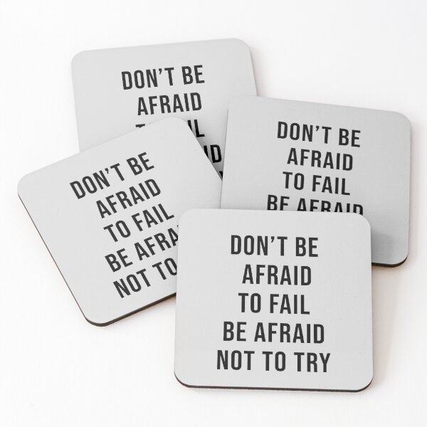 Item preview, Don't be afraid to fail be afraid not to try designed and sold by thewolf988.