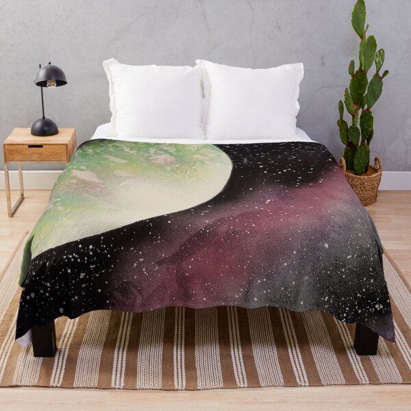 Item preview, Spray paint art green planet designed and sold by WoodRocksArt.
