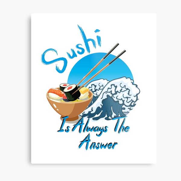 Awesome Sushi Lover Gifts' Poster, picture, metal print, paint by TW Design