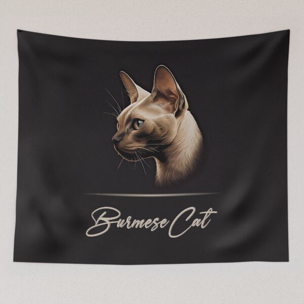 Item preview, Elegant Burmese Cat designed and sold by Best-Breeds.