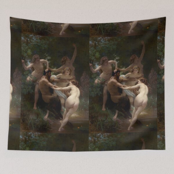 Item preview, William-Adolphe Bouguereau  Nymphs and Satyr designed and sold by TeeARTHY.