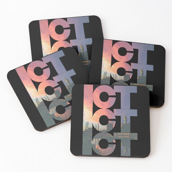 Item preview, Wichita, Kansas ICT Sunset Cityscape Repeating Pattern designed and sold by CrabbyLobster.