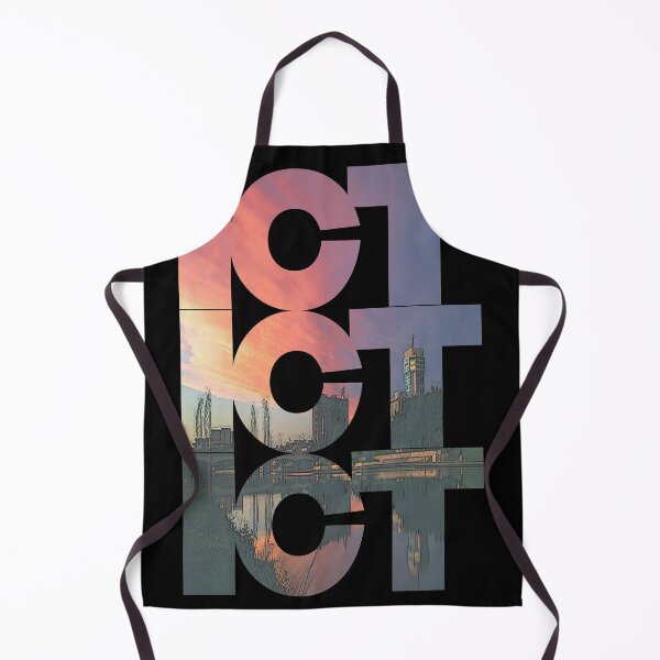 Item preview, Wichita, Kansas ICT Sunset Cityscape Repeating Pattern designed and sold by CrabbyLobster.