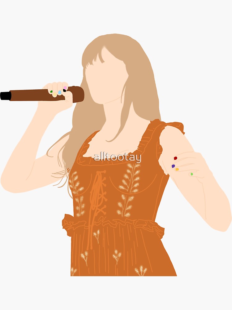 taylor swift the eras tour Sticker for Sale by alltootay