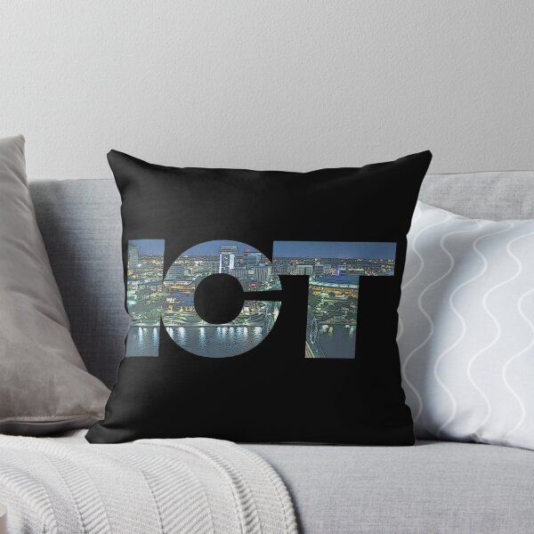 Item preview, Wichita, Kansas ICT Night Cityscape designed and sold by CrabbyLobster.