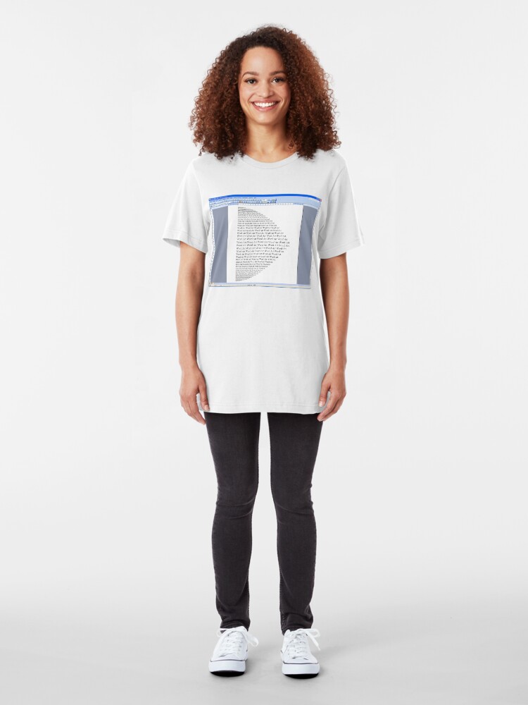 Alternate view of Word Art I Slim Fit T-Shirt
