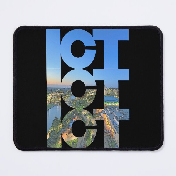 Item preview, Wichita, Kansas ICT Dusk Cityscape Repeating Pattern designed and sold by CrabbyLobster.