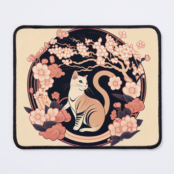 Item preview, Cherry Blossom Cat designed and sold by heyhannaleah.