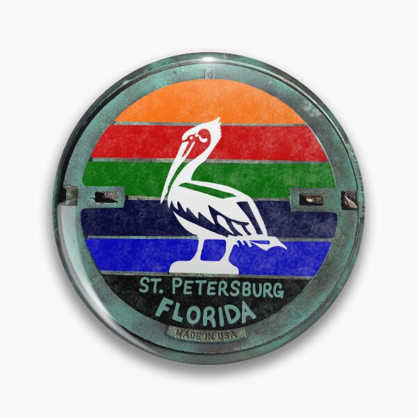Item preview, St Pete FL Painted Manhole Homage designed and sold by Sparkleweather.