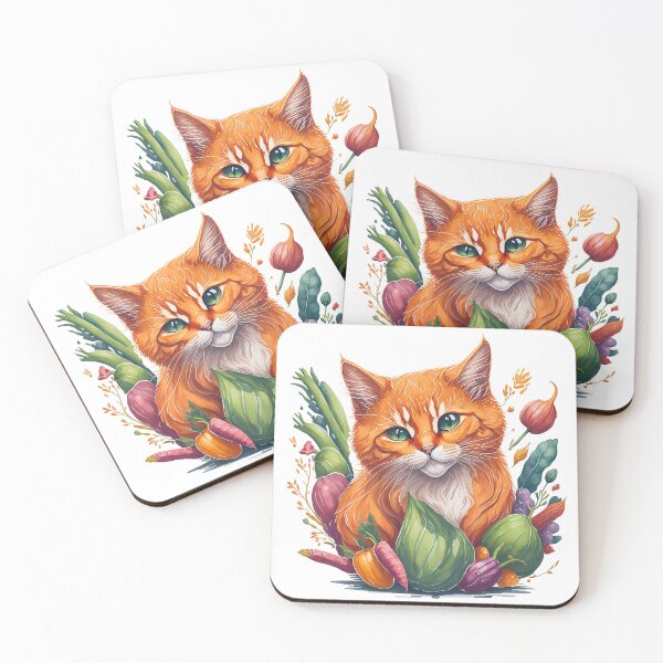 Item preview, Vegan Paws Orange Cat designed and sold by OmStyleStudio.