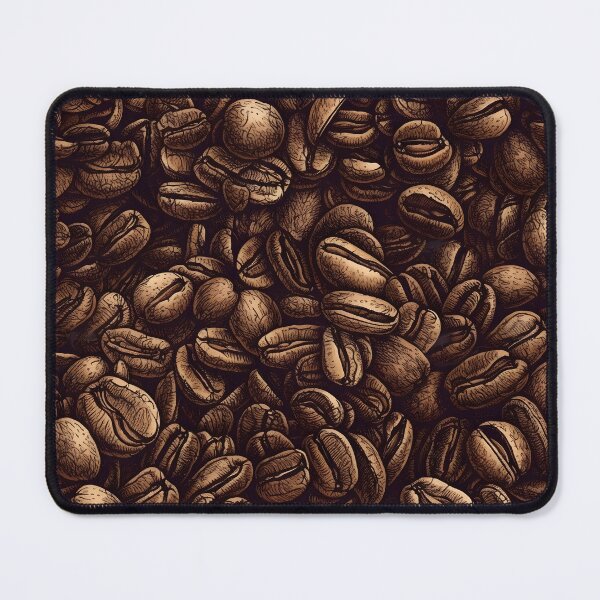 Item preview, Roasted Coffee Beans Pattern designed and sold by candlewithhare.