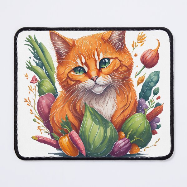 Item preview, Vegan Paws Orange Cat designed and sold by OmStyleStudio.