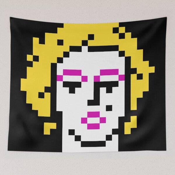 Item preview, Retrato de Pixel Monroe designed and sold by 8bitbaba.