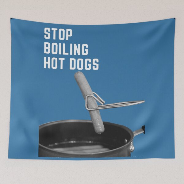 Artikelvorschau, Hör auf, Hot Dogs zu kochen entworfen und verkauft von AlpacaSmokes.