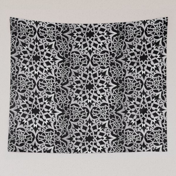 Item preview, Pattern arabic black white designed and sold by SMILE88.