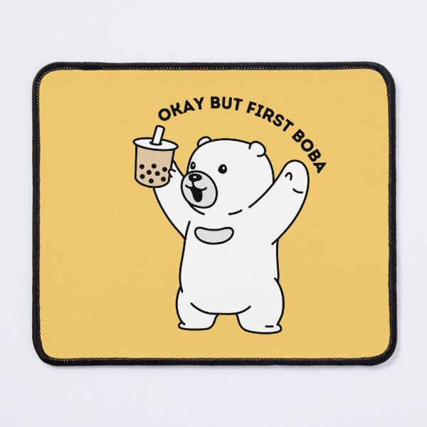 Item preview, Okay But first Boba Tea Cute Kawaii Bear designed and sold by Artistusha.