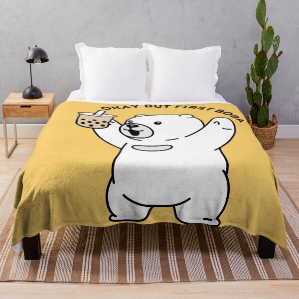 Item preview, Okay But first Boba Tea Cute Kawaii Bear designed and sold by Artistusha.
