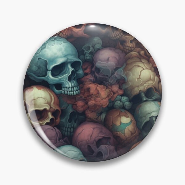 Item preview, Stack of painted skulls designed and sold by EvelKnievel82.