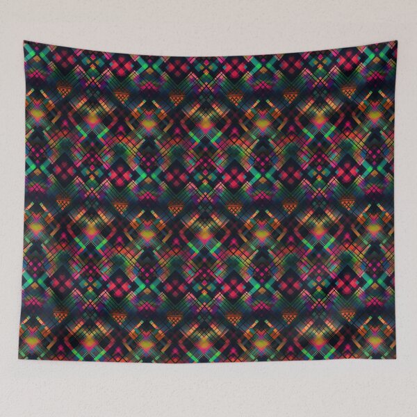 Item preview, Neon Tartan Explosion designed and sold by OOSDesigns.