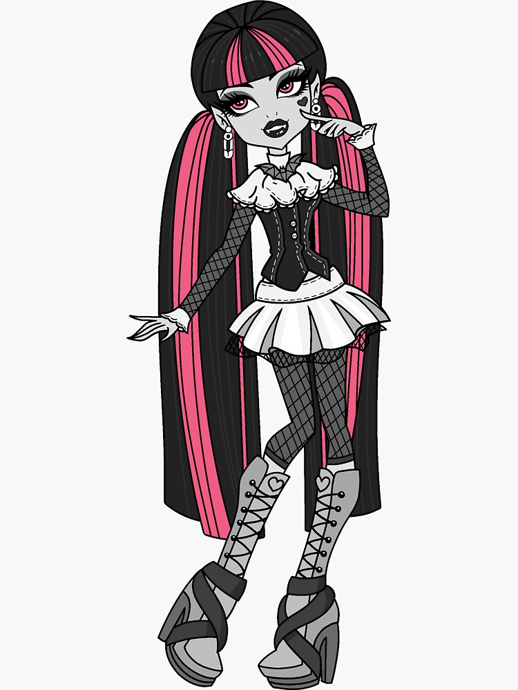 Draculaura Reel Drama Sticker for Sale by taylormoon18